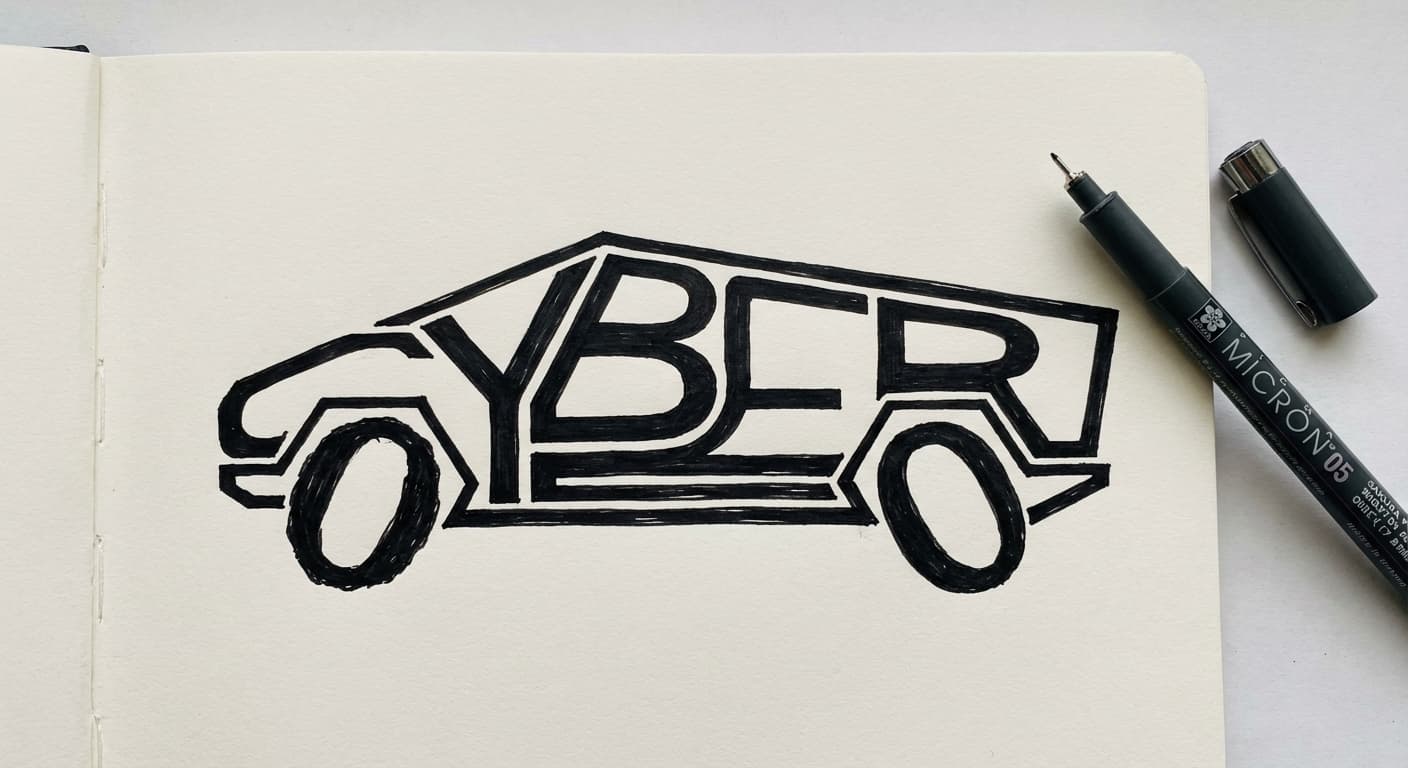 Cyber Truck — Unique AI signature by Signova