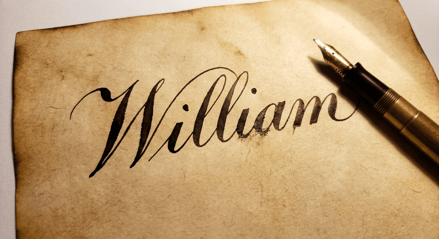 William — 📜 Old Fashion AI signature by Signova
